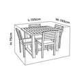 Mojo Square Table and Chairs Outdoor Furniture Cover - 1550mm x 750mm - UV Resistant, Weatherproof - SuperSaverAU - view 3