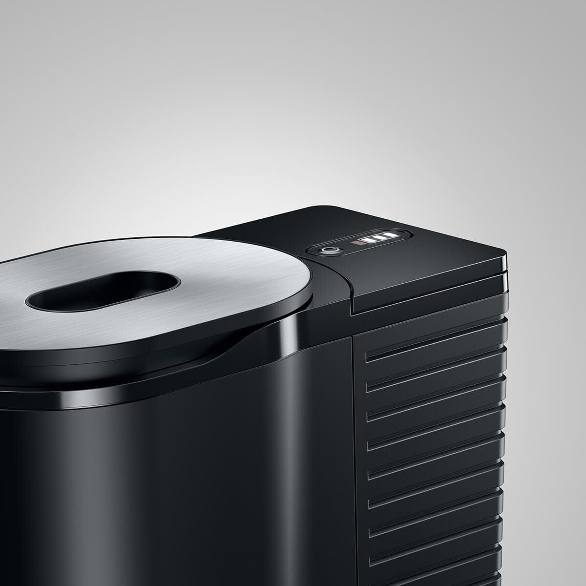 Jura 0.6L Cool Control Milk Cooler - Black with Stainless Steel Cover - 1.8m Cord - 24286