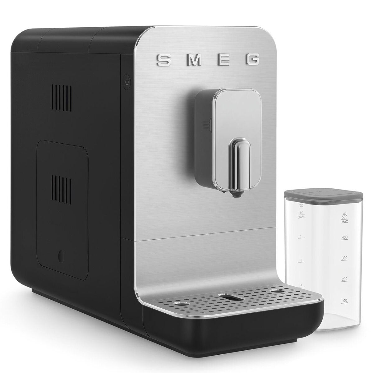 Smeg Automatic Coffee Machine with AutoMilk - 19-Bar Pump, Quick Clean, Black - BCC13BLMAU