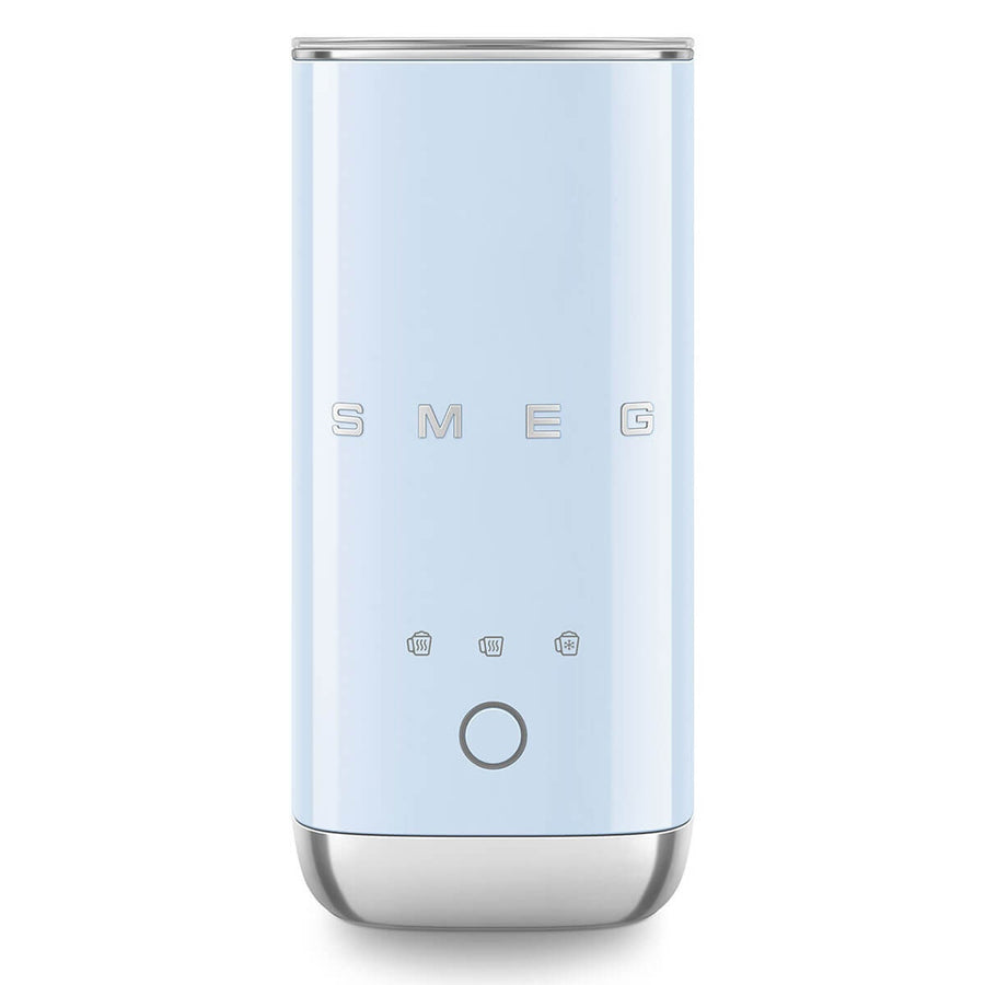 Smeg 50s Retro Style Milk Frother 180ml - Pastel Blue, Hot Milk, Hot Froth and Cold Froth - MFF02PBAU