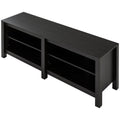 Zinus Camden 147cm TV Cabinet - Dark Brown - Open Shelving - Cord Ports - AU-UTOTV3-16E