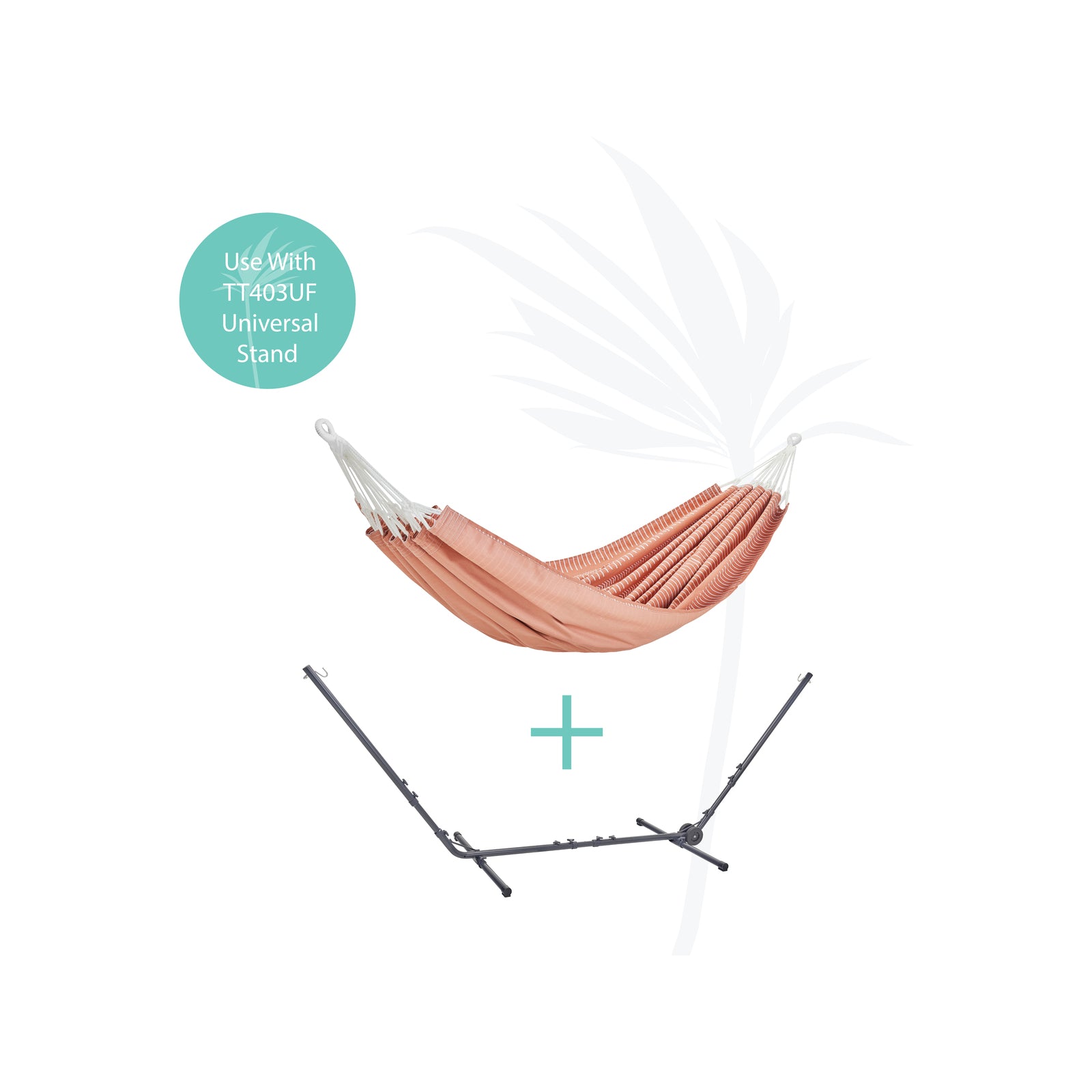 Two Trees Single Cotton Hammock 120 x 220cm UV Protected 140kg