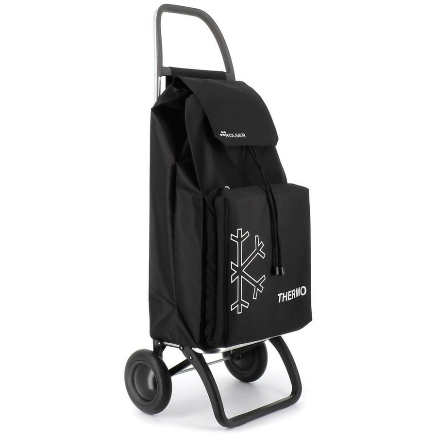 Rolser Saquet Thermo LN 2 wheel folding trolley - Black - Thermal storage compartment - R-SAQ058-1023