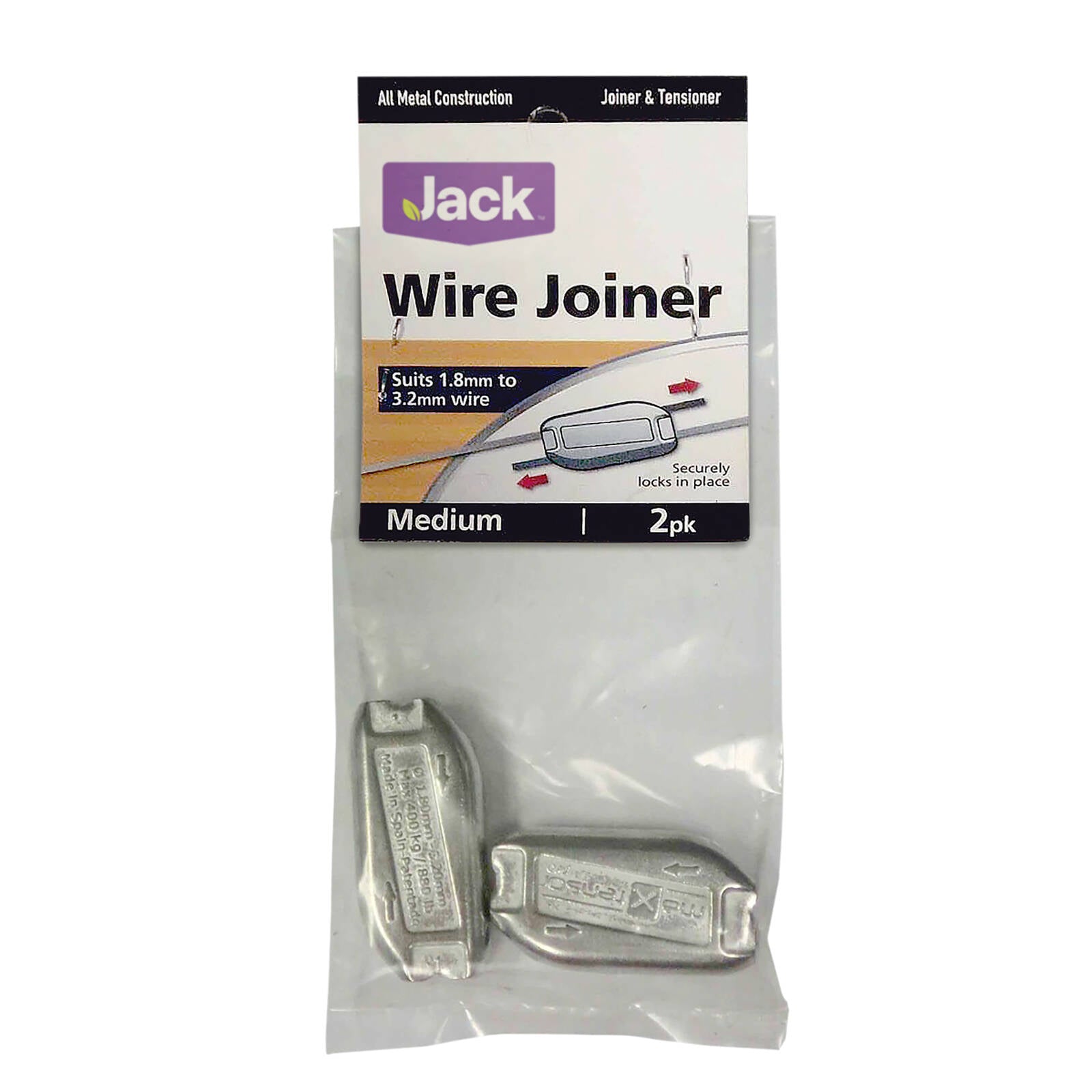 Jack Medium Steel Wire Joiners - 2 Pack
