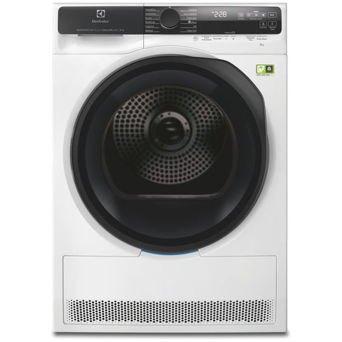 Electrolux 700 Series 8kg Heat Pump Dryer - 10 Star Rating, Stainless Steel Drum, SensiCare - EDH812R7WC