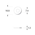 Zenith M6 Hot Dip Galvanised Flat Round Washers 400 Pack 4.6 Grade Steel Durable - SuperSaverAU - view 4