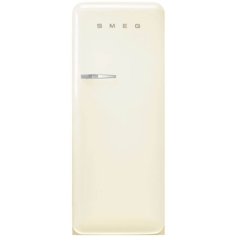 Smeg 50s Retro Style Fridge 270L - Panna Cream Finish, 6 Star Energy, Life Plus 0°C Drawer - FAB28RCR6AU