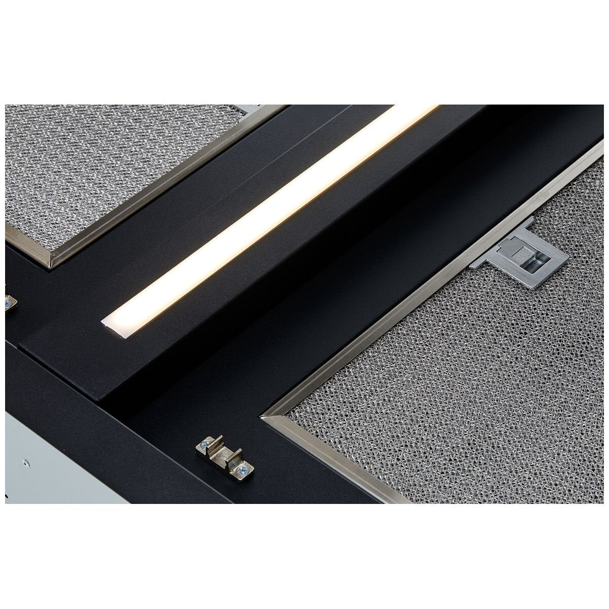 Schweigen 120cm Ceiling Cassette Rangehood - Matte Black, Twin External Motors, LED Light - SCC1200B-SP2PAK