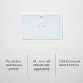 Deta Grid Smart Touchless Handwave Switch - 115mm x 73mm - White - Hygienic Control - SuperSaverAU - view 3