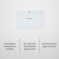 DETA Grid Smart Touchless Handwave Switch 6931HA - 250V 10A, White Polycarbonate