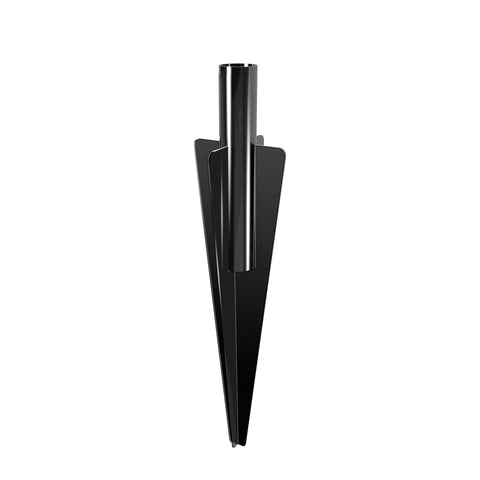 Peak No-Dig 300mm Black Steel Fence Post Spike for Mid Posts