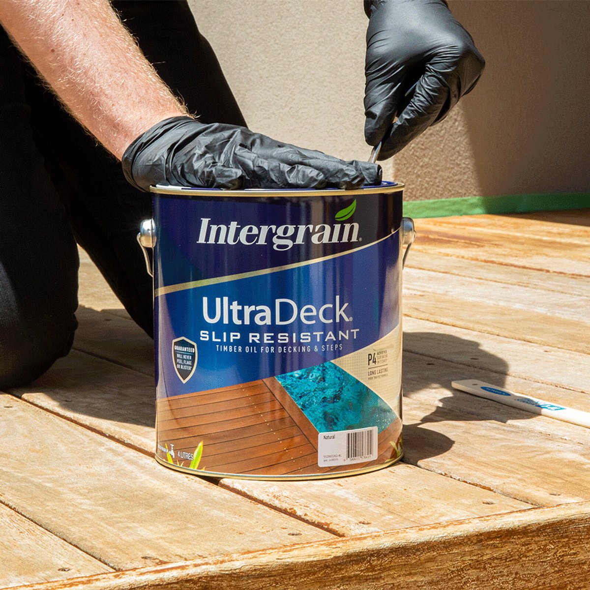 Intergrain UltraDeck Slip Resistant Decking Oil 4L Water-Based Durable - SuperSaverAU - view 2