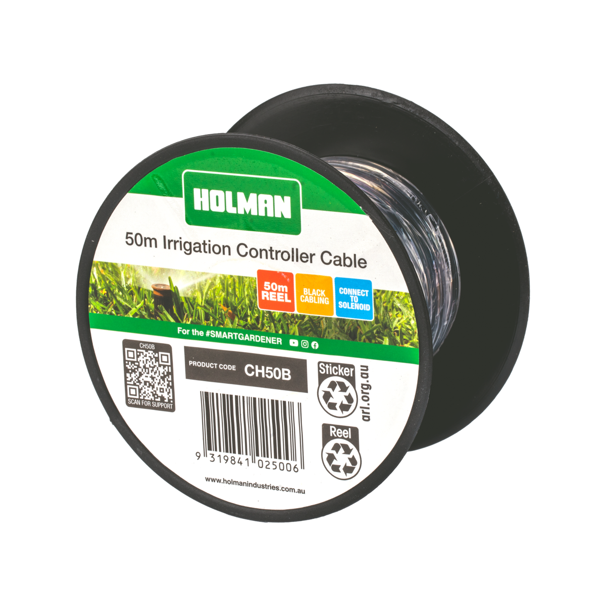 Holman 50m Black Wire Irrigation Cable - Wire - 50m - Durable Connection - SuperSaverAU - view 1