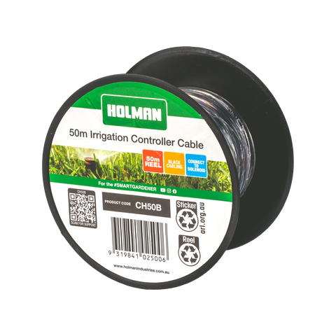 Holman 50m Black Wire Irrigation Cable