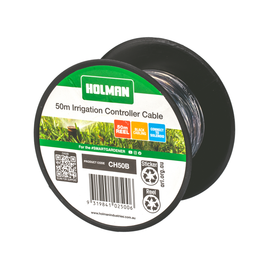 Holman 50m Black Wire Irrigation Cable