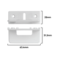 Rolltrak Floor Door Guide - 64mm - Plastic - Easy Installation - SuperSaverAU - view 2