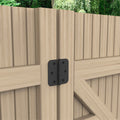 Zenith 100mm Matte Black Powder Coated Steel Gate Radius Hinge - 2 Pack