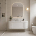 Turner Hastings Evara 120cm wall hung vanity - marble top, white, 3 tapholes - EV120-WH-3TH