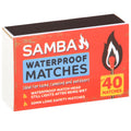 Samba Waterproof Matches 50mm - 10 Pack for Camping & Emergency Use