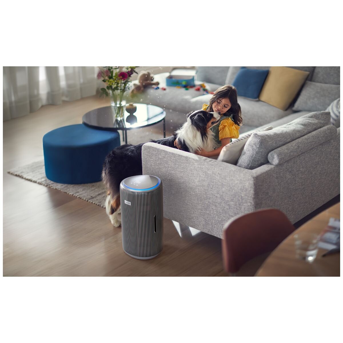 Philips PureProtect Pro 4200 Air Purifier - Double-Fan, 4-Layer Filtration, Up to 156m² Coverage - AC4220-12