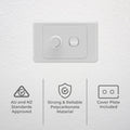 Deta 1 Gang Wall Switch - 200W - Polycarbonate - Universal Dimmer - SuperSaverAU - view 2
