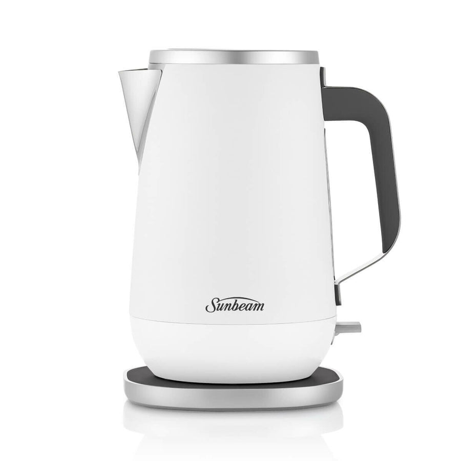 Sunbeam Kyoto City Collection 1.7L Kettle - White, Gentle Glow Illumination, Push Button Lid - KEM8007WH