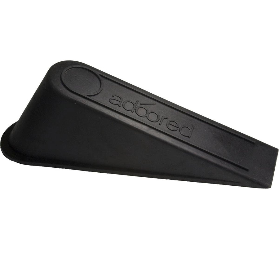Adoored Black Rubber Door Wedge - 3 Pack - Rubber - Weather Resistant - SuperSaverAU - view 1