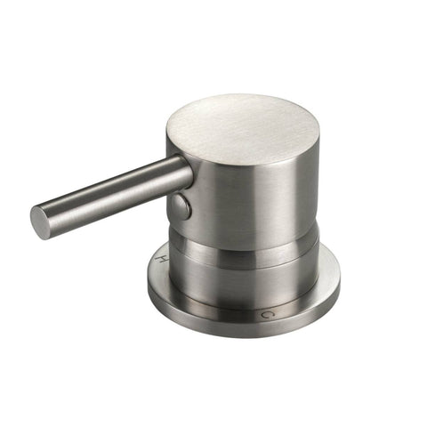 Rogerseller Tonic Hob Mixer - Brushed Nickel Finish - 48mm High, 55mm Wide - 3606013707