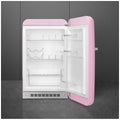 Smeg 50s Retro Style Happy 135L bar fridge - right hinge, pink, 6 star energy rating - FAB10HRPK6