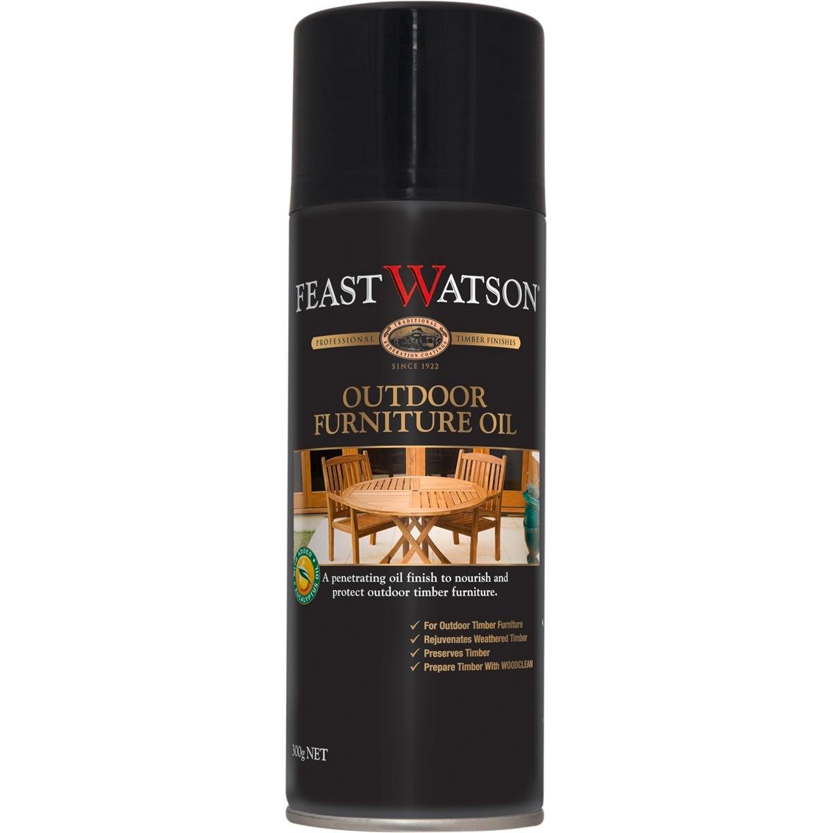 Feast Watson Teak Outdoor Furniture Oil Spray 300g - UV & Water Resistant - SuperSaverAU - view 1
