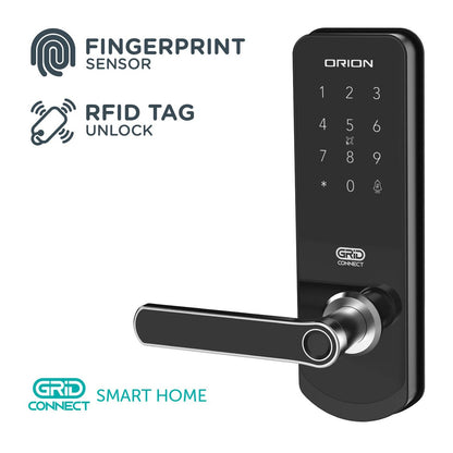 Orion Smart Wi-Fi Entrance Lock - 54mm - Aluminium - Keyless Entry