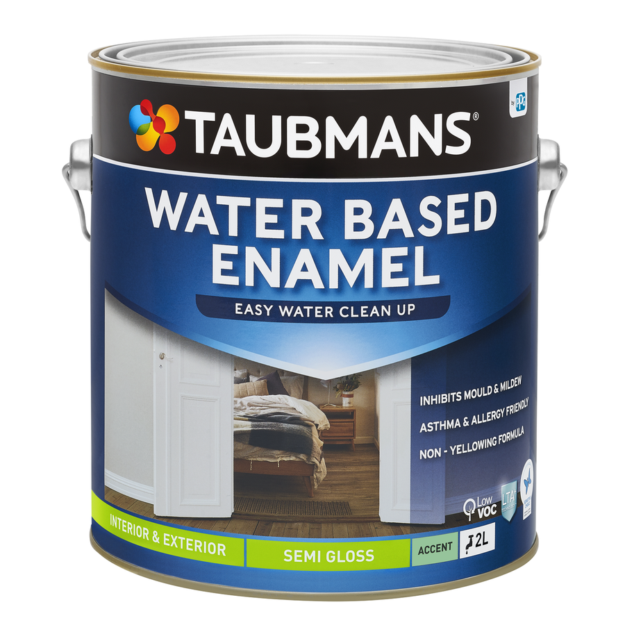 Taubmans 2L Accent Semi Gloss Water Based Enamel Paint - 2L - Non-Yellowing Finish - SuperSaverAU - view 1