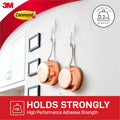Command Large White Adhesive Wire Hook, 1 Pack