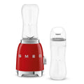 Smeg 50s Style Mini Personal Blender - Red - 300W Motor, 2 x 600ml Tritan Renew Bottles - PBF01RDAU