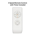 Brilliant 100cm Matt White Bellis AC Ceiling Fan - Remote Control - LED Light - SuperSaverAU - view 4