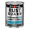 White Knight Rust Guard 1L Charcoal Gloss Hammered Finish Metal Paint