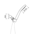 Flexispray Chrome Bermuda Hand Shower - 1 Function - 100mm - Easy Maintenance - SuperSaverAU - view 2