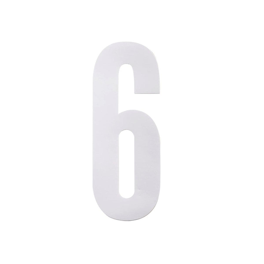 Sandleford Self Adhesive Wheelie Bin Number 6 - 175mm - White - Pack of 2 - SuperSaverAU - view 1