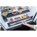 Hitachi 670L French Door Fridge - White Glass, Vacuum Compartment, Made in Japan - R-GW670TAXW