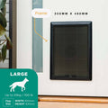 Hakuna Pets Large Black Essential Pet Door 300mm x 420mm for Pets up to 45kg - SuperSaverAU - view 2