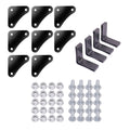 Metal Mate Black Slotted Angle Starter Pack, Steel Shelving Frame Kit