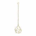 Jack Gold Geo Hanging Planter - 10.5 x 13.5cm - Air Plant Holder - SuperSaverAU - view 1