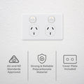 Deta X6 Double Power Point 10 Pack - 10 Amp - ABS - Quick Install - SuperSaverAU - view 2