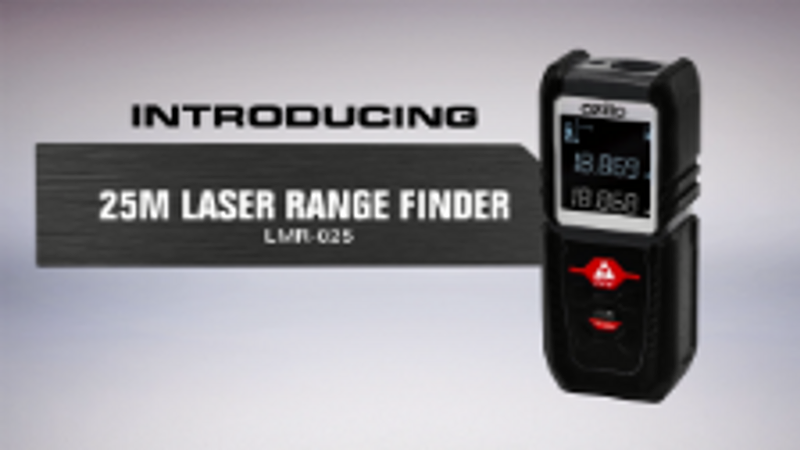 Ozito 25m Laser Distance Measurer - ±3.0mm Accuracy LMR-025
