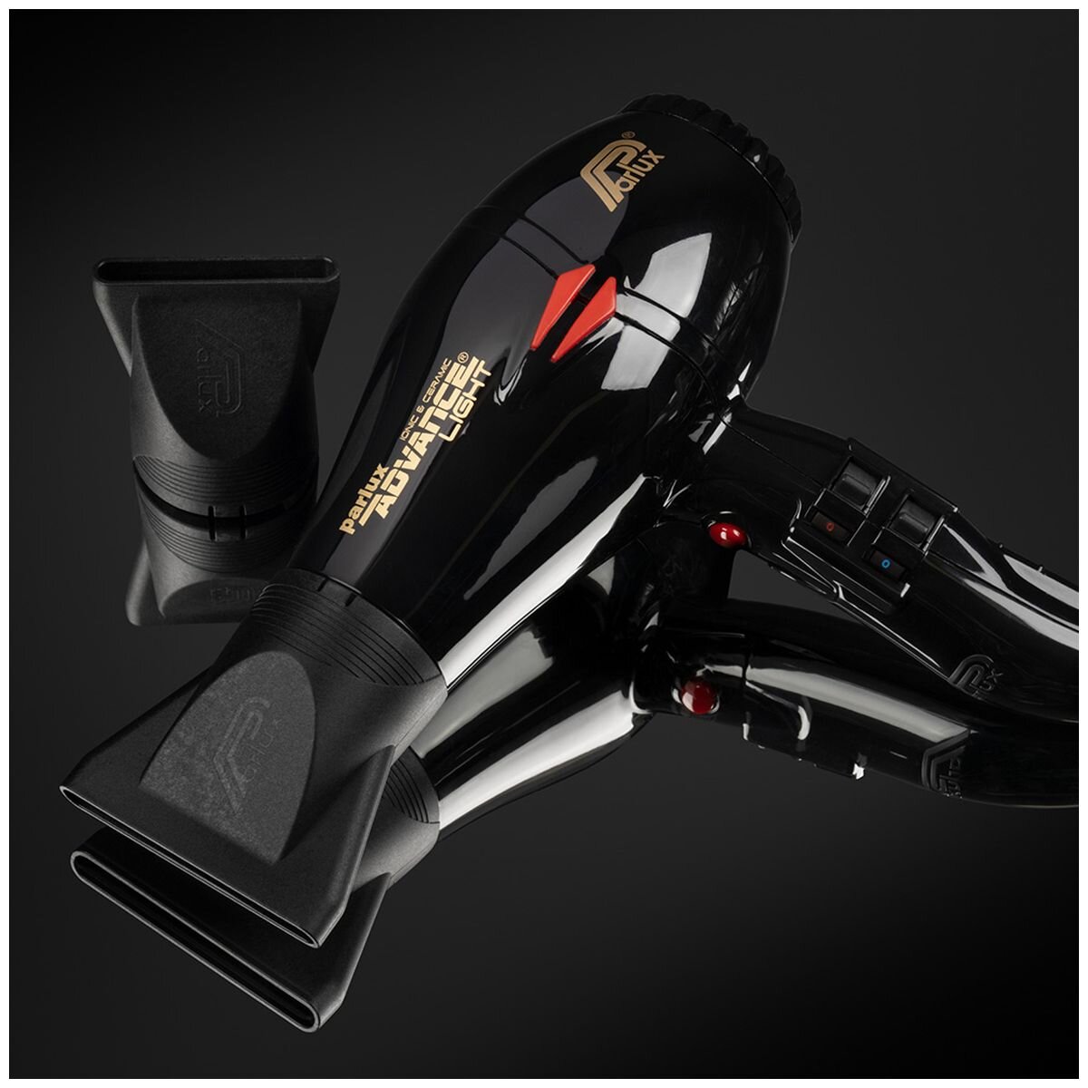 Parlux Advance Light Ionic and Ceramic Hair Dryer 2200W - Black - Lightweight 460g - 150086