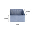 All Set Grey Polyester Drawer Organiser 4 Piece