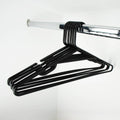 All Set Black Plastic Tube Clothes Hangers - 10 Pack - 445mm x 215mm - Anti-Slip Notches - SuperSaverAU - view 4
