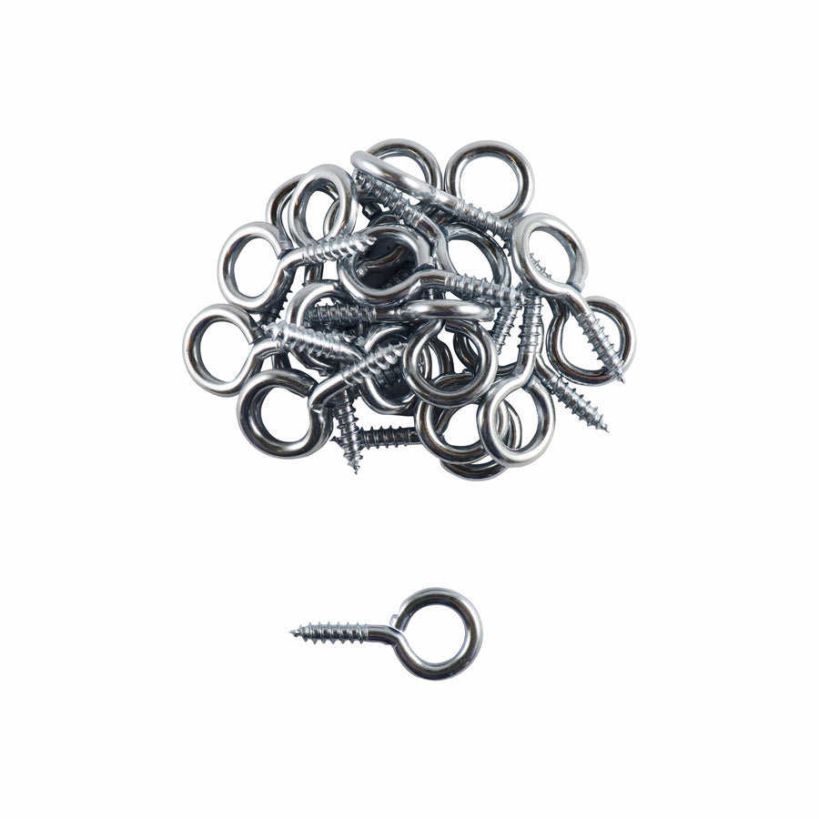 Everhang 4mm Zinc Plated Steel Screw Eyes 25 Pack
