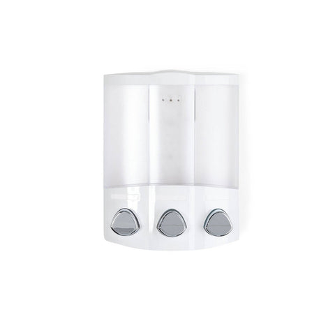 Better Living Trio Shower Dispenser - 3 x 435ml - White - Clutter-Free - SuperSaverAU - view 1