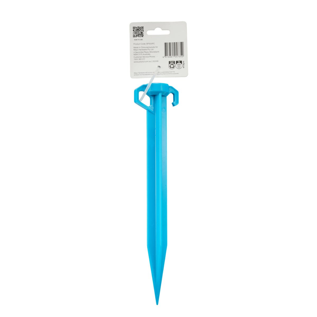 Polytuf 300mm Sand Peg - Heavy-Duty Polycarbonate - 1 Pack - Reliable Anchoring - SuperSaverAU - view 3